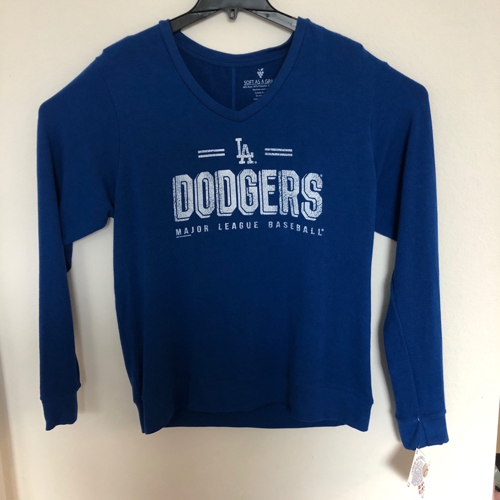 Los Angeles Dodgers Women V-Neck Sweater
